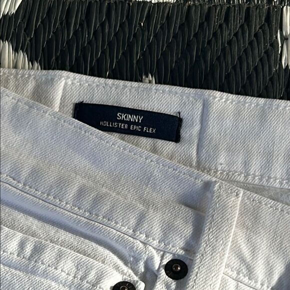 Hollister White Denim Skinny Epic Flex Jeans 30/36   E - Picture 3 of 11
